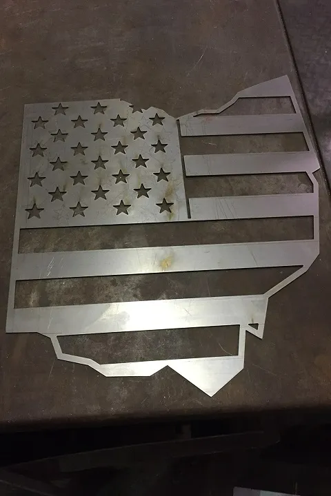 An example of metal fabrication.