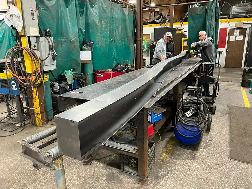 Custom flag sculpture for a Dayton, VA, veteran's hospital.