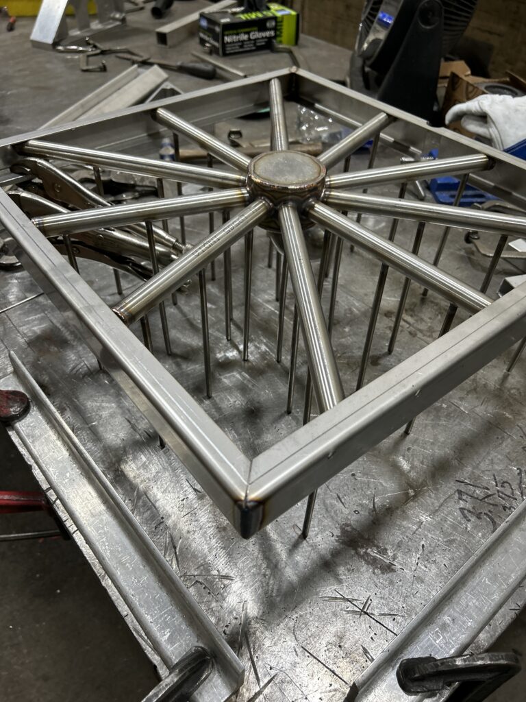 An example of a metal fabrication project, completed by Beacon Metal Fabricators.